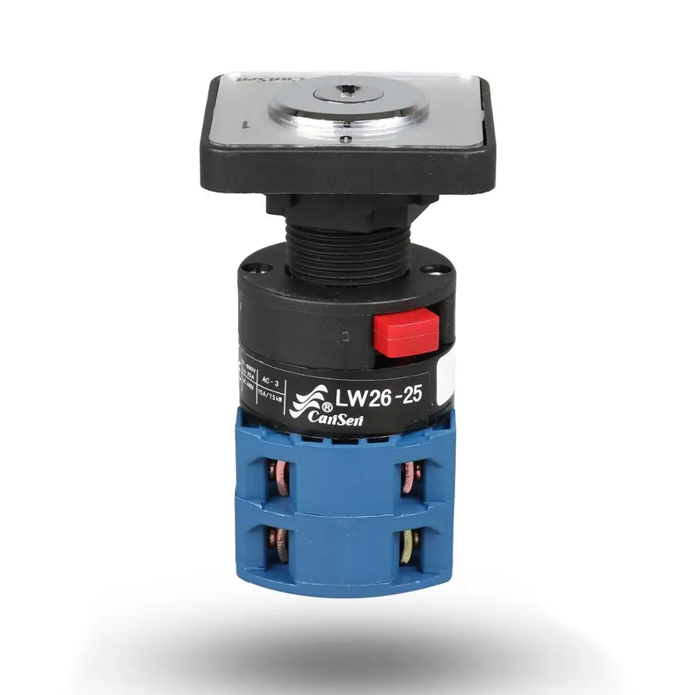 CANSEN LW26-25 CA20 690V Ith 25A поворотный кулачковый переключатель с кнопкой ВКЛ/ВЫКЛ 2