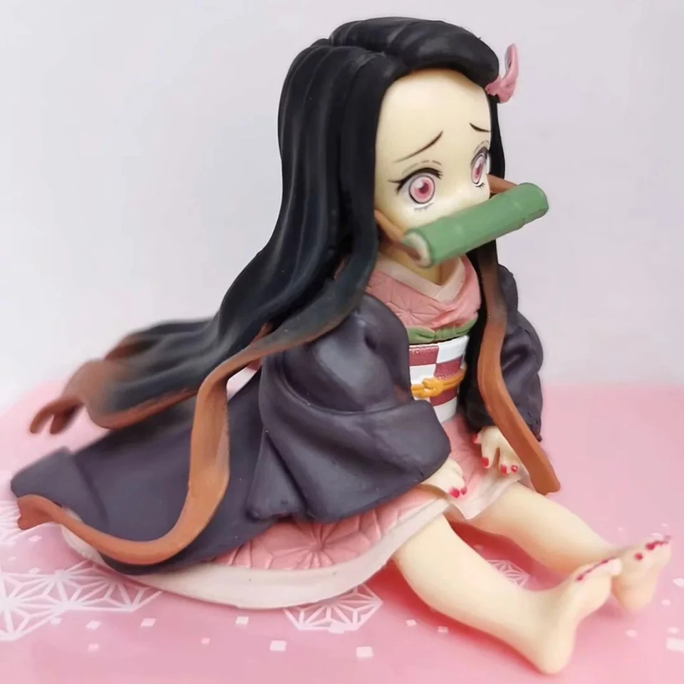Tronzo Cute Demon Slayer Kimetsu no Yaiba ребенок Kamado Nezuko ПВХ фигурка модель украшения игрушки
