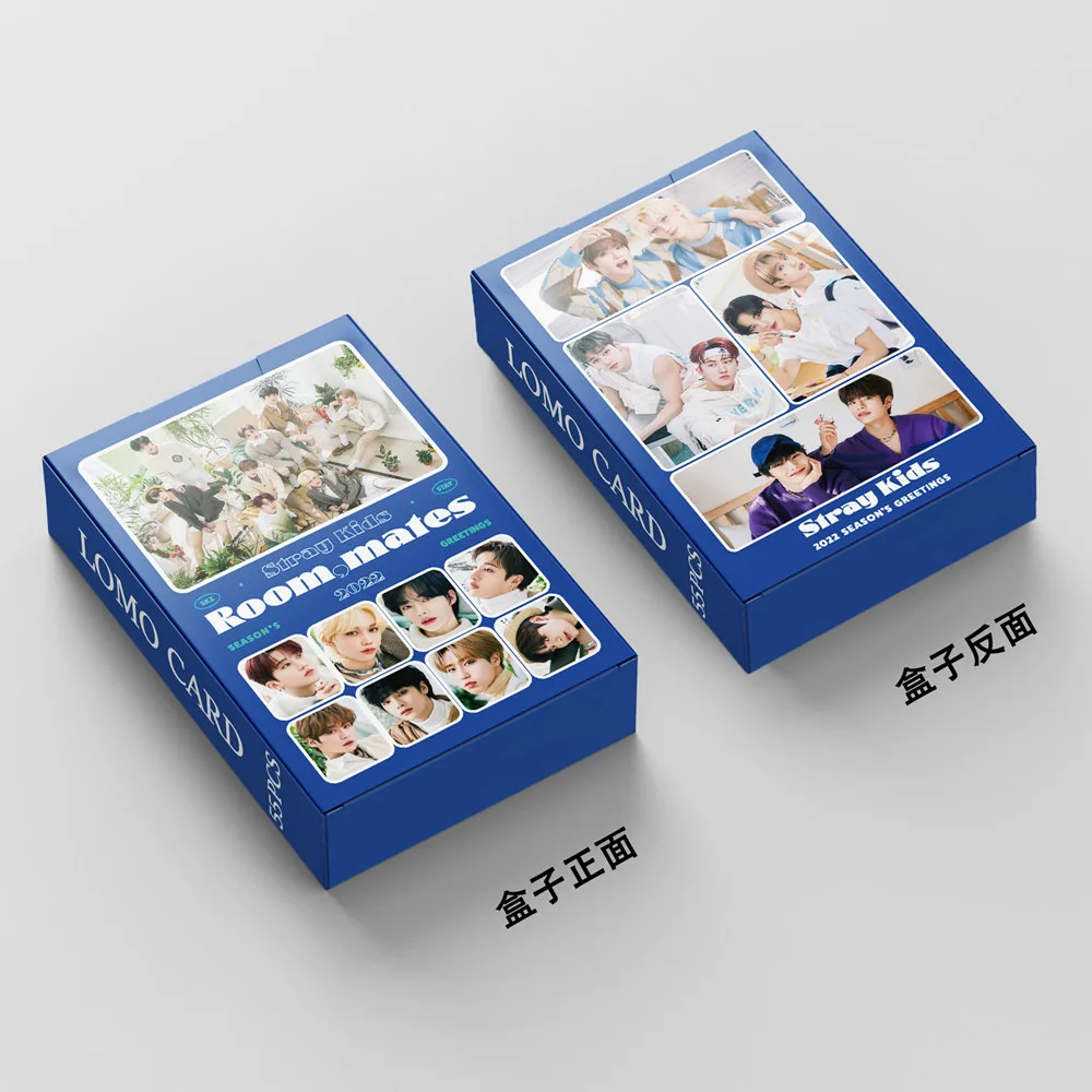 55 шт./компл. KPOP Stray Kids ROOM MATES Lomo Card 2022 сезонные приветствия Photo для фанатов