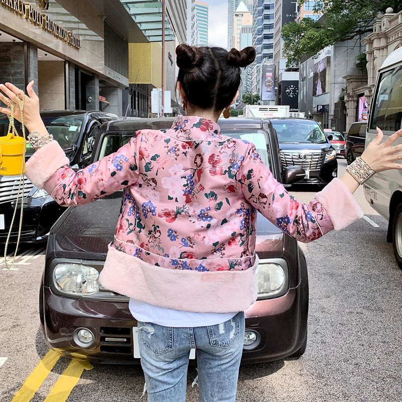 Зимние китайские традиционные женские куртки с воротником-стойкой |