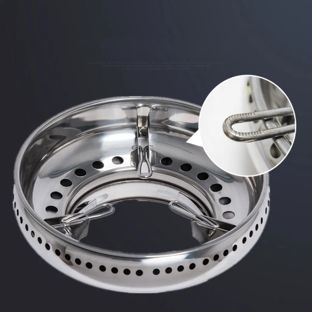

Gas Stove Double-Layer Stainless Steel Windproof Ring Energy-Saving Cover Gas stove windshield kitchen acces