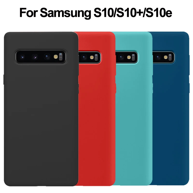 Для samsung S10 чехол, высокое качество, мягкий силикон, 360, полная защита, задняя крышка для samsung Galaxy S10 Plus S10e чехол