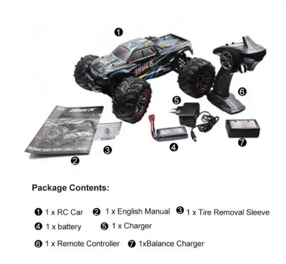 XINLEHONG TOYS 9125 Радиоуправляемый гоночный автомобиль 2.4 ГГц 1:10 4WD 46 км/ч|rc car|racing carmonster