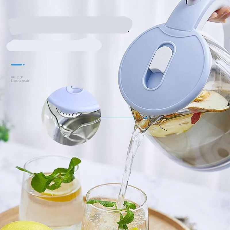 Аккумуляторный СВЕТОДИОДНЫЙ чайник со стеклянным освещением 1 8 л 1500 Вт смарт для