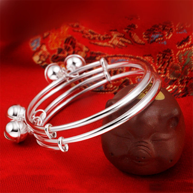 2020 Новое поступление 45 мм тибетский серебряный Детский круглый колокольчик