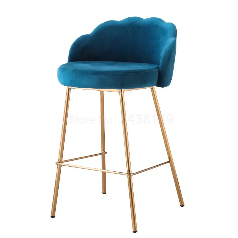 Барный стул светильник легкая Роскошная простая ткань мягкая сумка барный