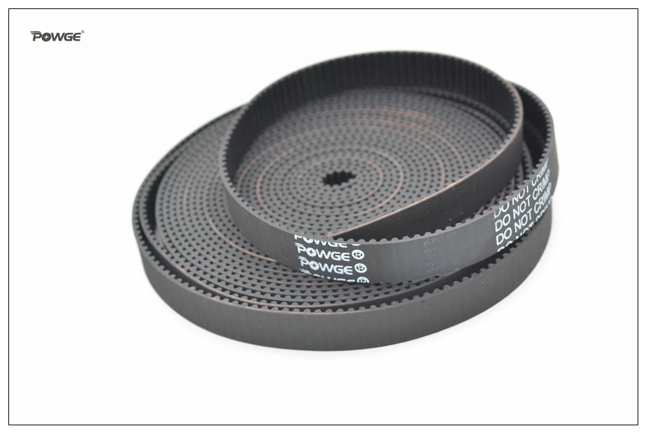 Ремень ГРМ POWGE 2MGT 2M GT2 W = 3/6/9/10/15 мм резиновый Открытый синхронный ремень маленький