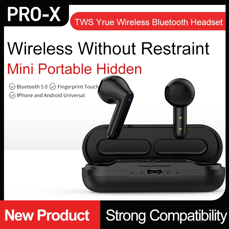 

TWS Earphone Bluetooth 5.0 Wireless Headphones Sport Waterproof Earphones Touch Control Noise Cancelling Headset Earbuds