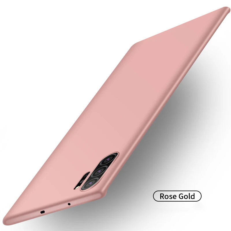 rose gold Чехол MOFi для samsung Note10+ чехол для Galaxy Note 10 Plus жесткая задняя панель из поликарбоната coque Note10 противоударный черный чехол - Цвет: rose gold