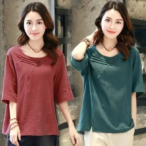 

FashionLogo Printing T Shirts Women's brown Short red Sleeve Fashion 100% cotton Female T-Shirts