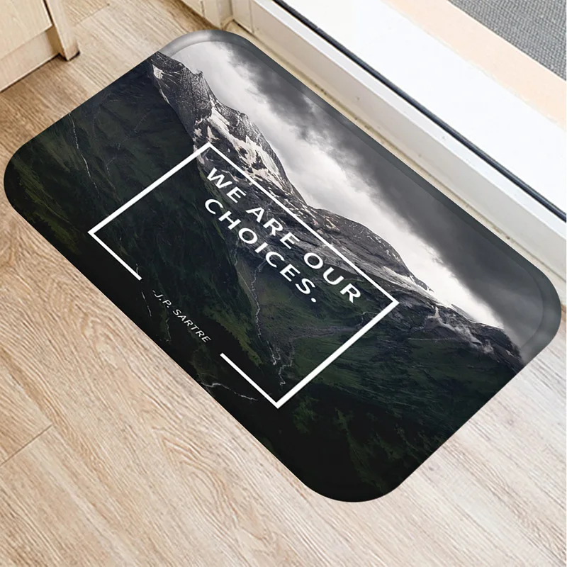 Пейзаж коврики узор пейзаж с принтом букв Ванная комната Кухня ковер коврик для