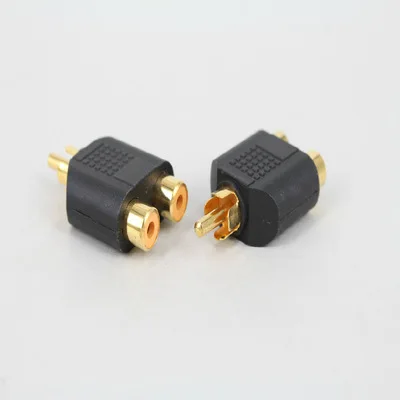 2 шт./лот RCA Y сплиттер AV аудио видео Подключите конвертер 1 Мужской до dvi переходник