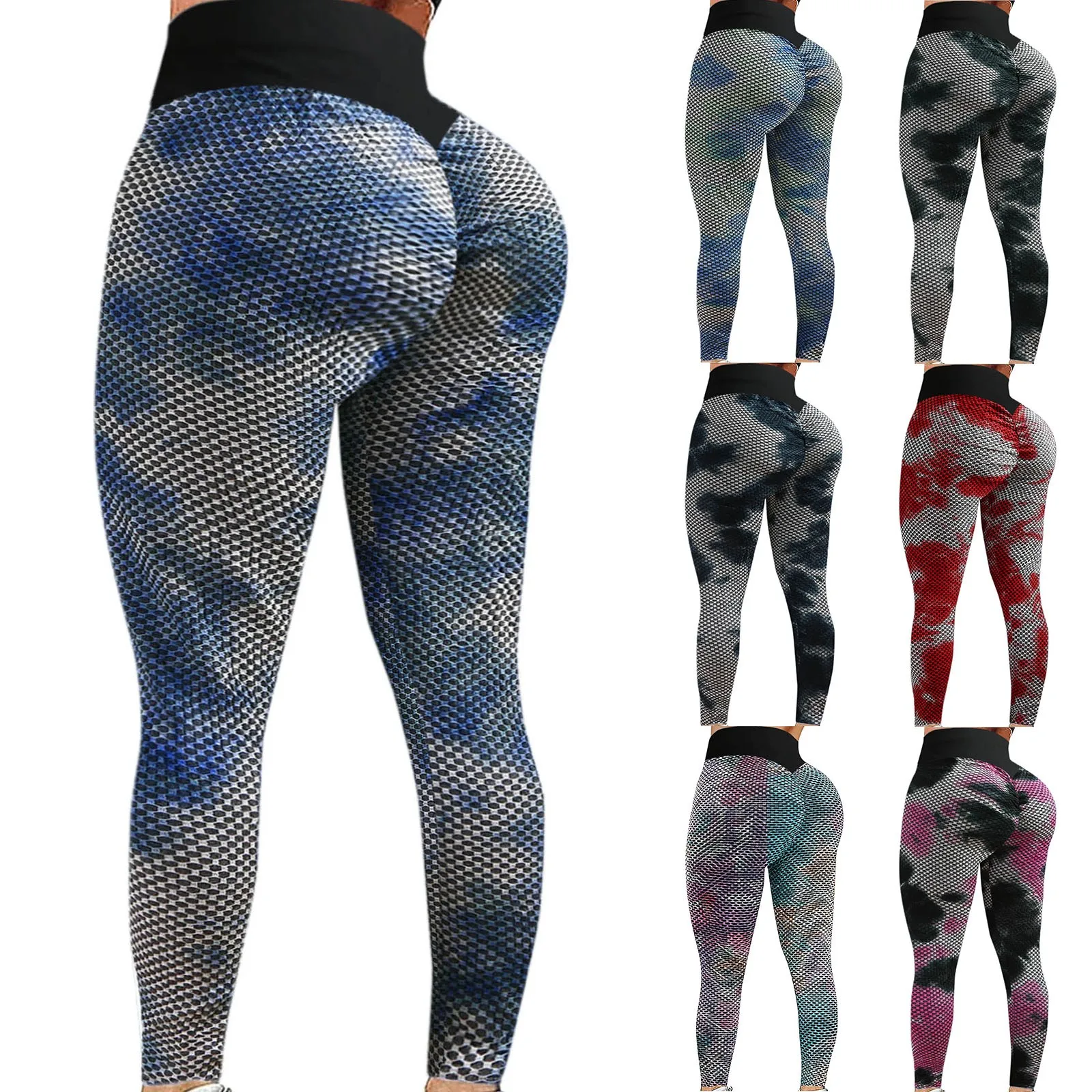 

Women Sports Yoga Pants Hight Waist Hip Legging Running Fitness Gym Yoga Tight Trouser Stretch Pants Stretchy Workout Leggings