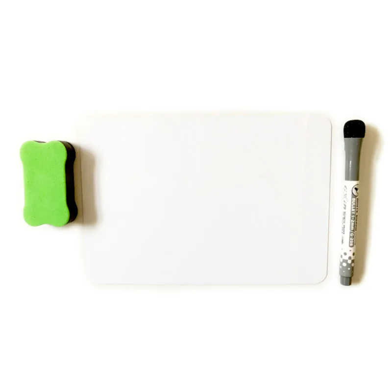 

3Pcs/Set Magnetic Whiteboard Fridge Magnets Dry Wipe White Board Marker Eraser Writing Record Message Board Remind Memo Pad