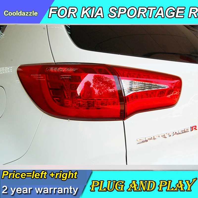Задний светодиодный фонарь для KIA Sportage 2009-2013 года красный задний 1 комплект |