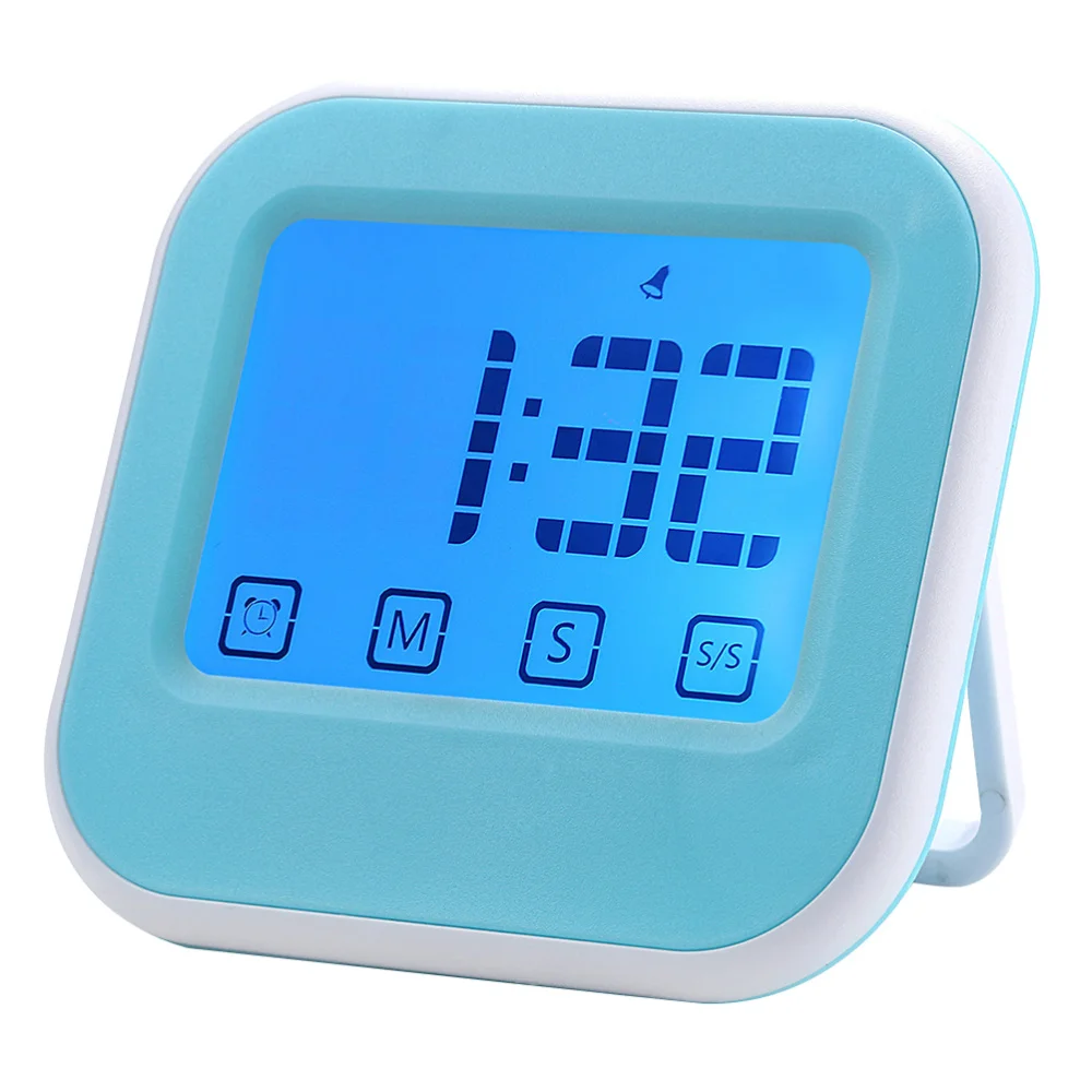 Полезный цифровой таймер Портативный будильник креативный сенсорный экран часы