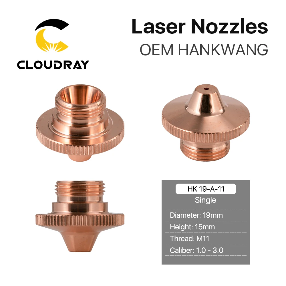 

Cloudray II VI HANKWANG Насадка HK с накаткой, одинарная, двойная, диаметр 19 мм, высота 15 мм, резьба M11 для корейского волоконного лазерного умножения HK