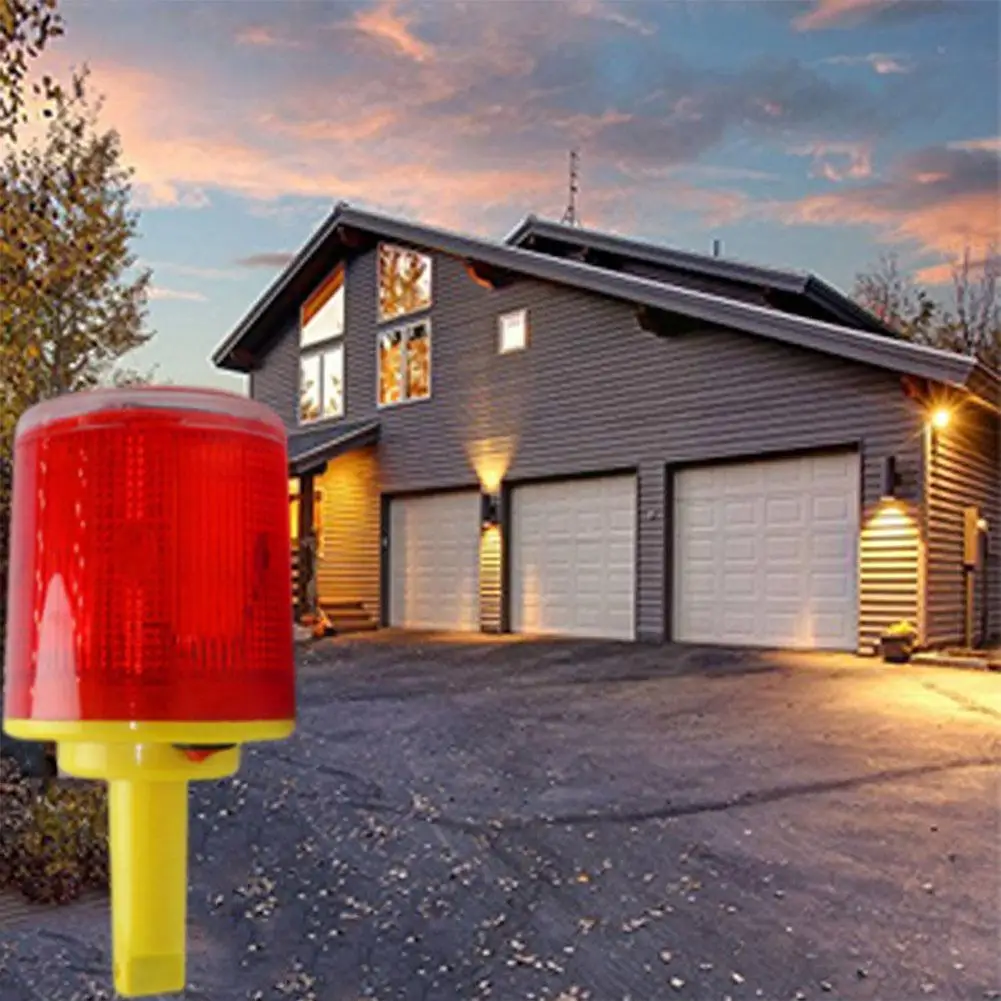 Solar Powered Traffic Warning Light LED Bulb Lamp For Construction Site Harbor Road Emergency Lighting Indicator Li Y0Y2 | Автомобили и