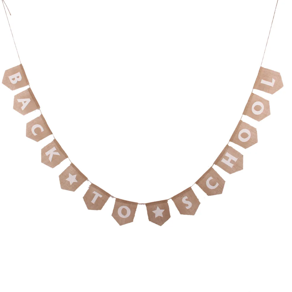 Баннер из ткани назад в школу баннер для школьной вечеринки выпускного линейный