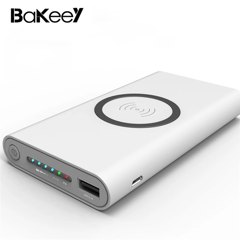 Чехол Bakeey Power Bank 8000mAHSmart светильник с индикатором беспроводная Быстрая