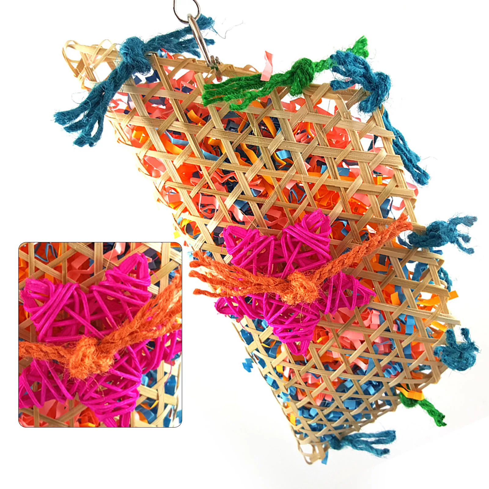 Жевательная игрушка для птиц забавная устойчивая к укусам тренировочная