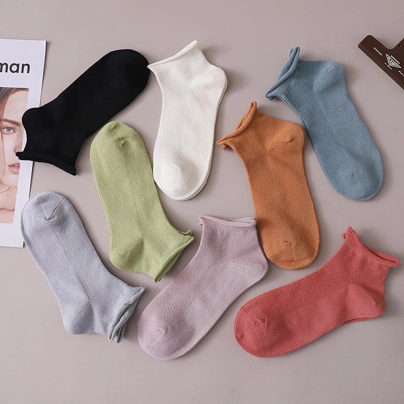 

frilly socks mesh calcetines harajuku skarpetki damskie chaussette cotton femme mujer korean style sokken women sock slippers