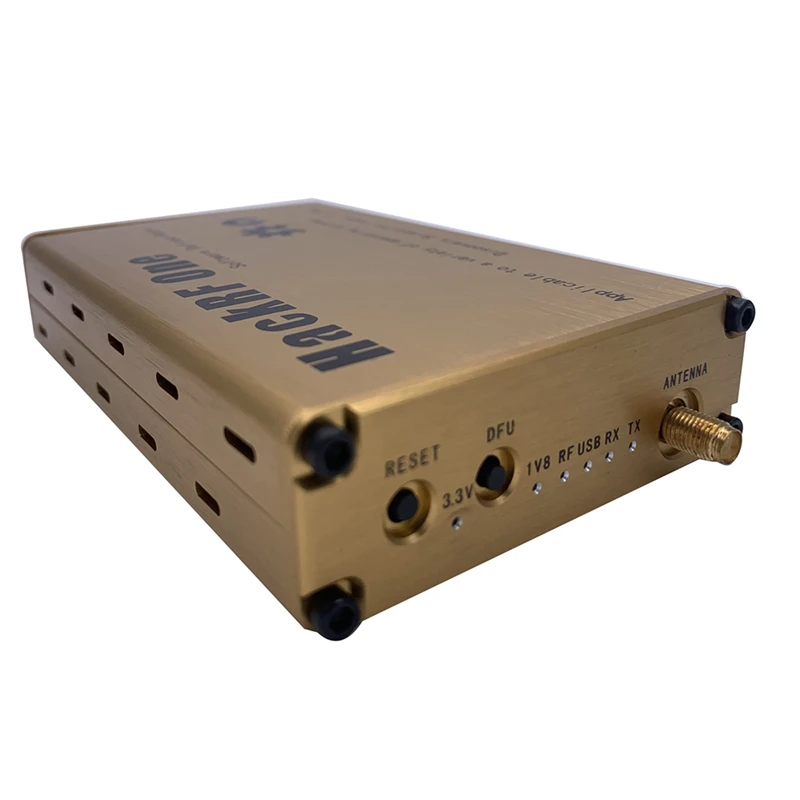 Bestellen HackRF Eine 1MHz-6GHz SDR Plattform Software Definiert Radio Entwicklung Bord Goldene Acryl Shell