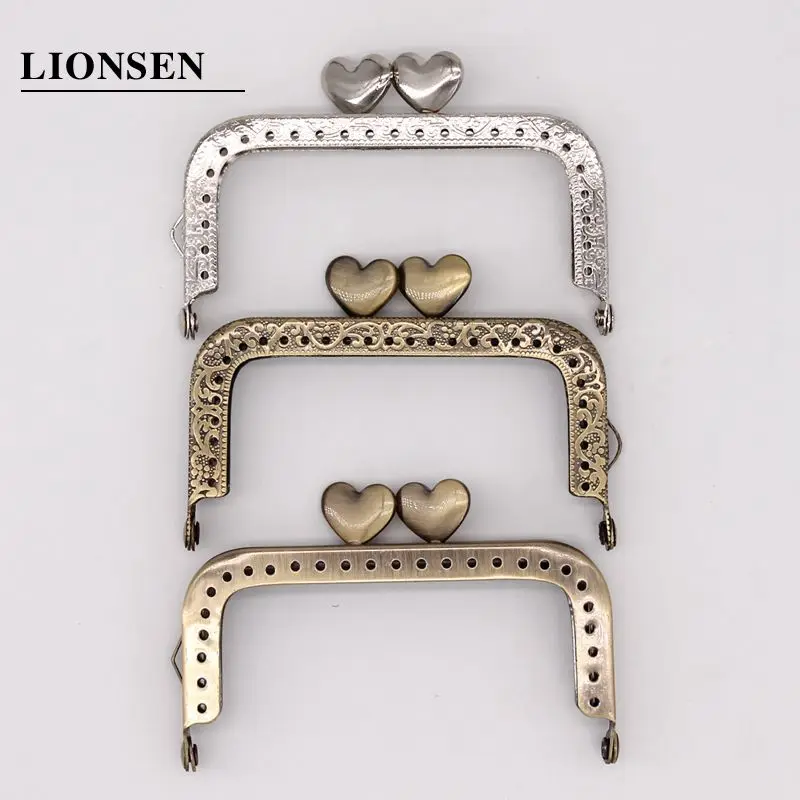 LIONSEN 8 5 см квадратная фоторамка в форме сердца для сумки-клатча поцелуй на монетку