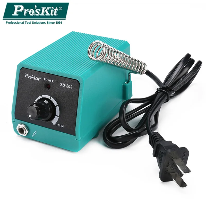 

Pro'sKit Mini Soldering Station Professional With Slim Tips Light Portable For Precise SMD Soldering/Desoldering Work SS-202G