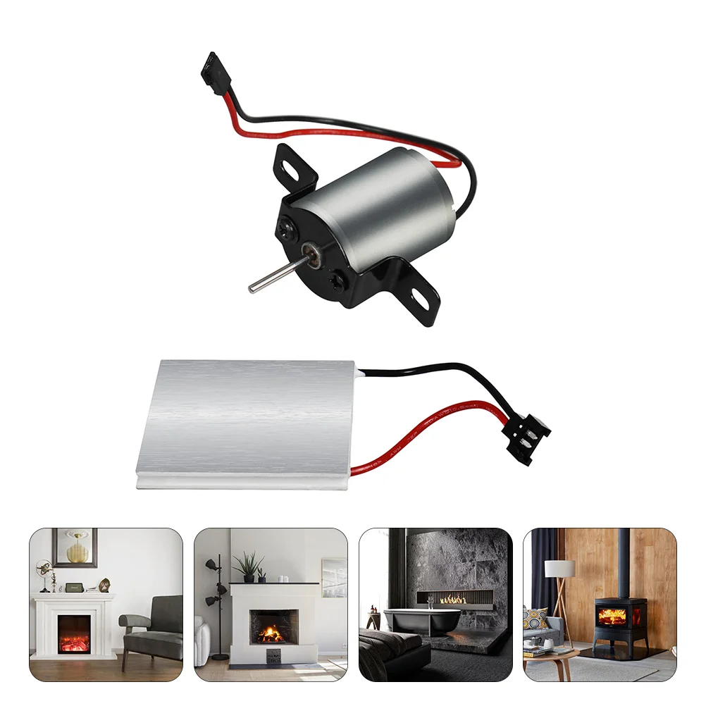 

1 Set Fireplace Fan Motor and Generator Sheet Set Blower Fan Motor Accessories