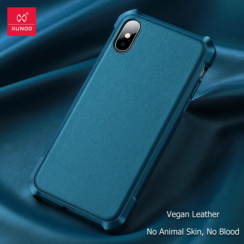 Кожаный чехол Xundd Vegan для iPhone XS Max ударопрочный 6 5 дюйма защитный подушки