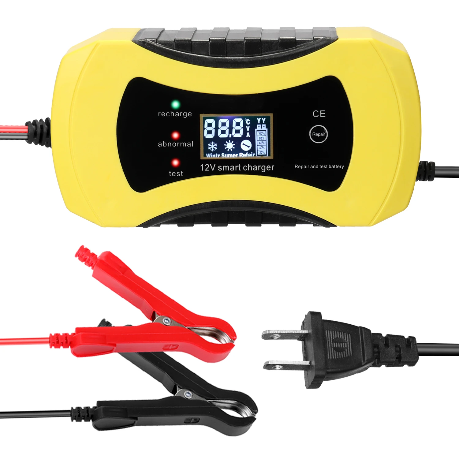 

12 V 8A 3-ступенчатый CYXF-1208 автоматический интеллигентая (ый) Батарея заряжать устройство быстрой зарядки для AGM гель объект соглашения о качес...