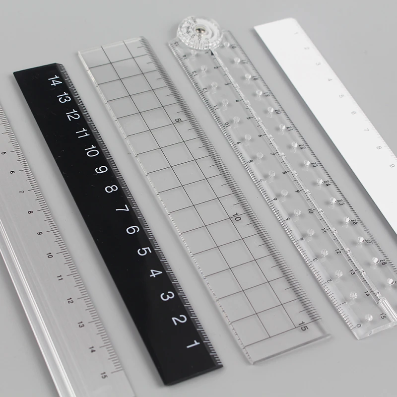 1 шт. MUJI 15 см ПРОСТАЯ ПРОЗРАЧНАЯ линейка пластиковая акриловая линейка, обучение писчая, для рисования канцелярские принадлежности для студентов