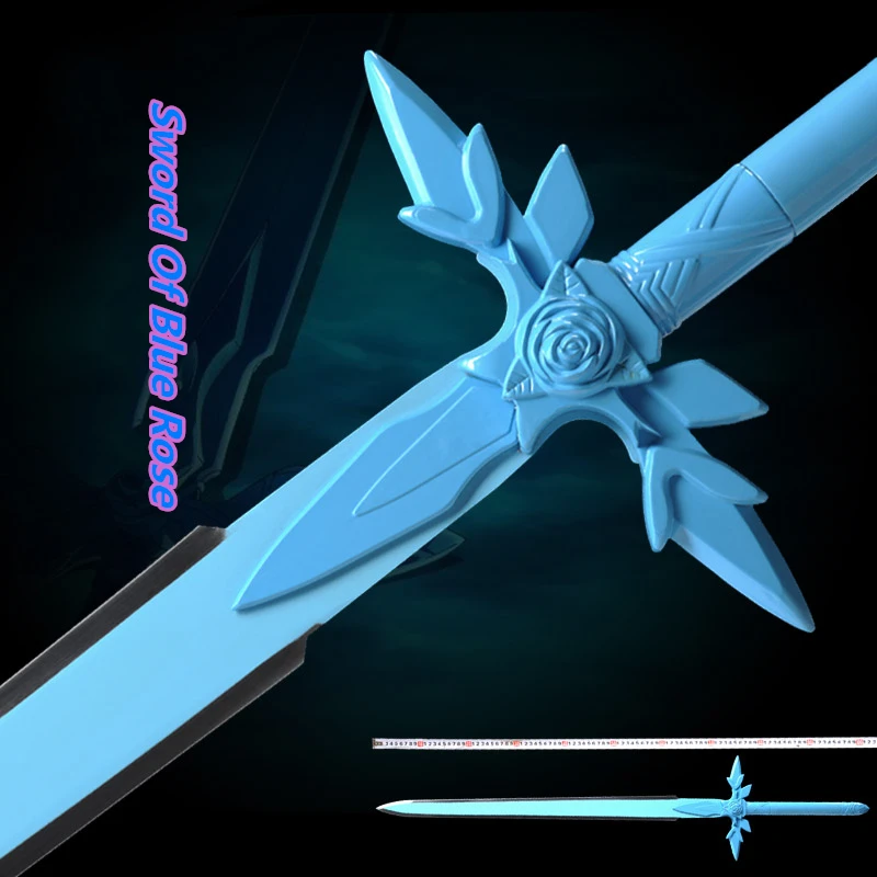 

DHL shipping Sword Art Online SAO Kirigaya Kazuto ’Sword of Green Rose & Blue Rose‘ Stainless steel Sword Cosplay Props Weapons