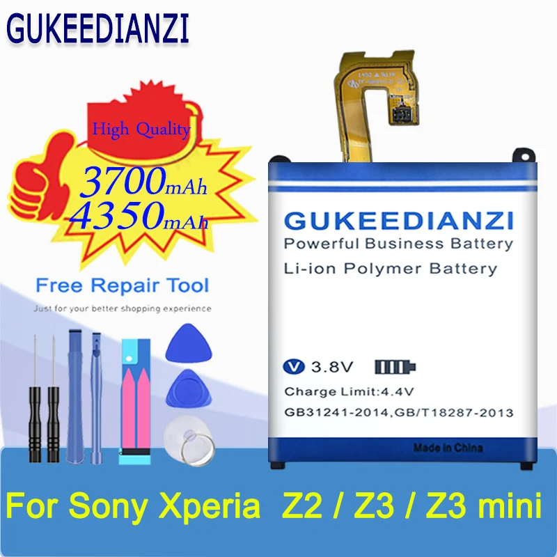 Аккумулятор GUKEEDIANZI 4350 мАч для Sony Xperia Z2 L50 L50w Sirius SO 03 D6503 D6502|Аккумуляторы мобильных