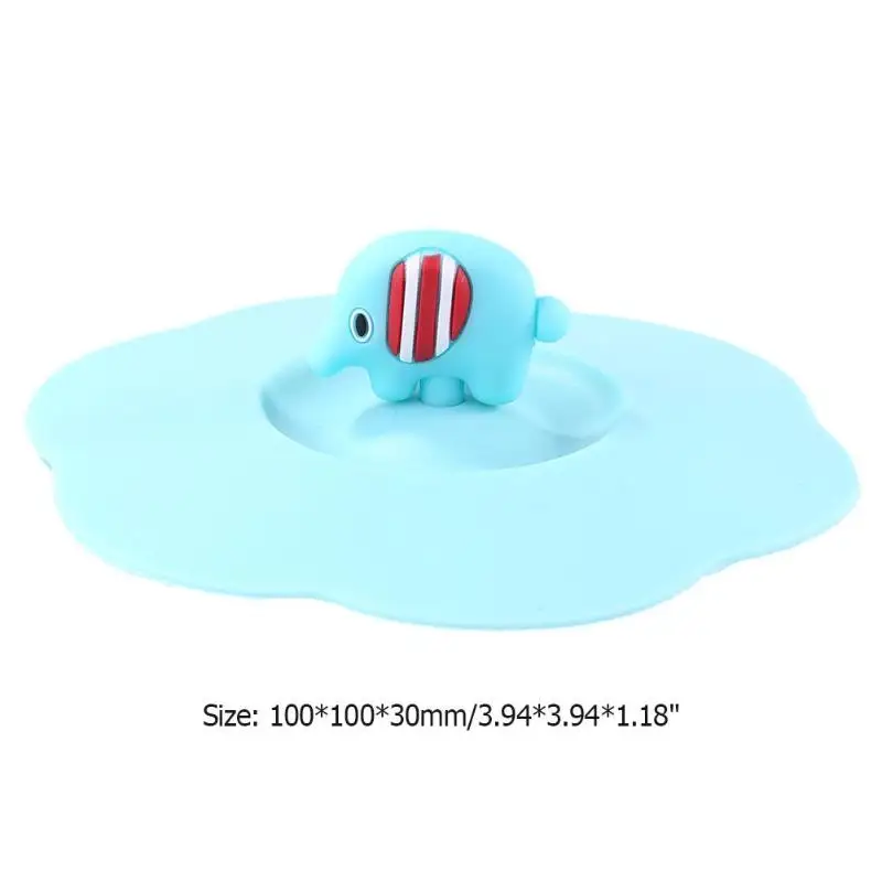 Милая крышка стакана для питьевой воды силиконовая антипылезащитная чашки