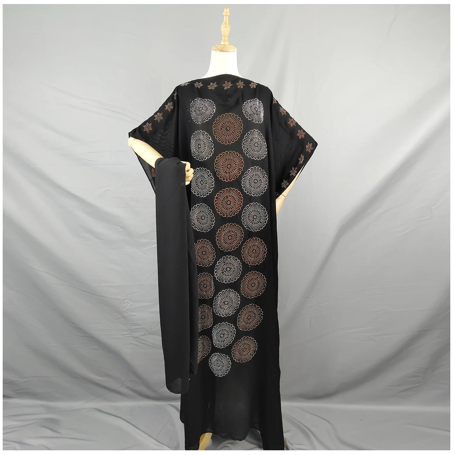 Новинка 2021, африканские платья для женщин, абайя, Дубай, большие камни, муслиновая длинная ткань, Африканская Хлопковая одежда, искусственна...