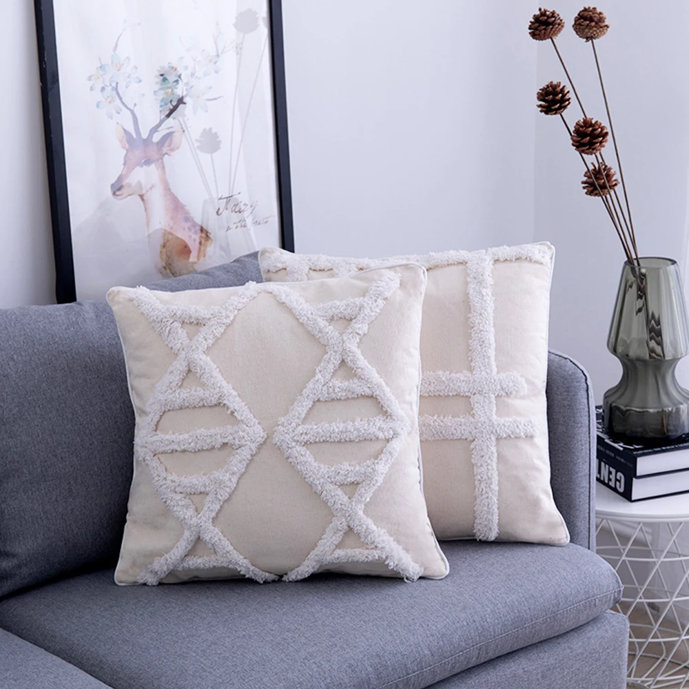 

Домашние Современные Простые наволочки Удобная наволочка с геометрическим рисунком одиночные наволочки для подушки для гостиной спальня, ...