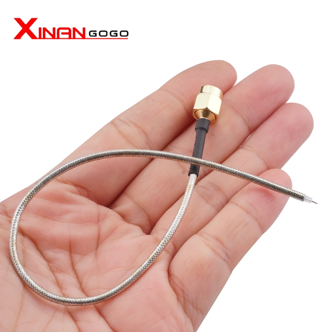 Прямой паяльник с разъемом SMA типа папа для полужесткого кабеля RG405 20 см - купить