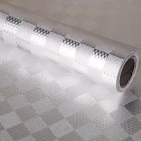 Aluminum foil mosaic self-adhesive wallpaper kitchen bathroom luxury peeling and sticking heat-resistant and waterproof