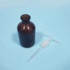 SHUNIU коричневый газовый флакон Drechsel, емкость 250 мл, лабораторная стеклянная газовая бутылка для мытья, кальян