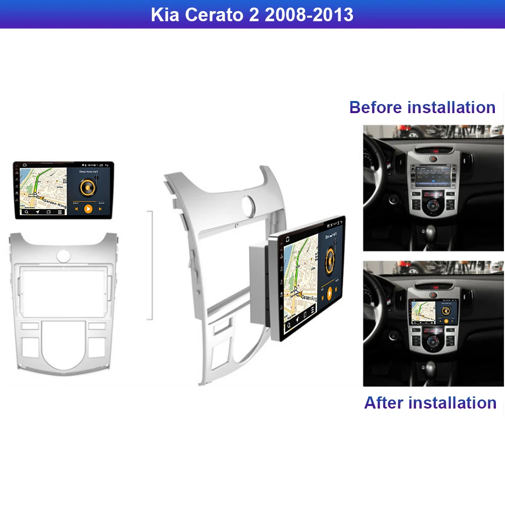 Runningway автомобильный DVD плеер для Kia Forte Cerato 2008 2013 5G Android10.0 4G + 64G автомобильное радио