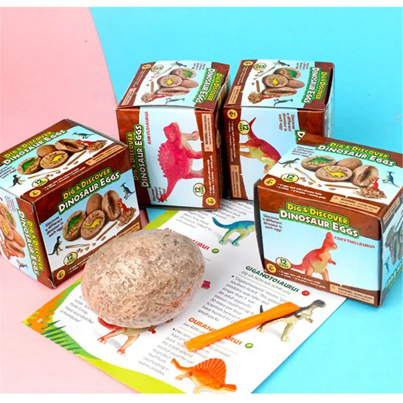 

Игрушка-яйцо динозавр Eggs12 Dino, Обучающие игрушки STEM для детей, подарок для вечеривечерние, сувениры для детей, приключения к вырыву тайны 12