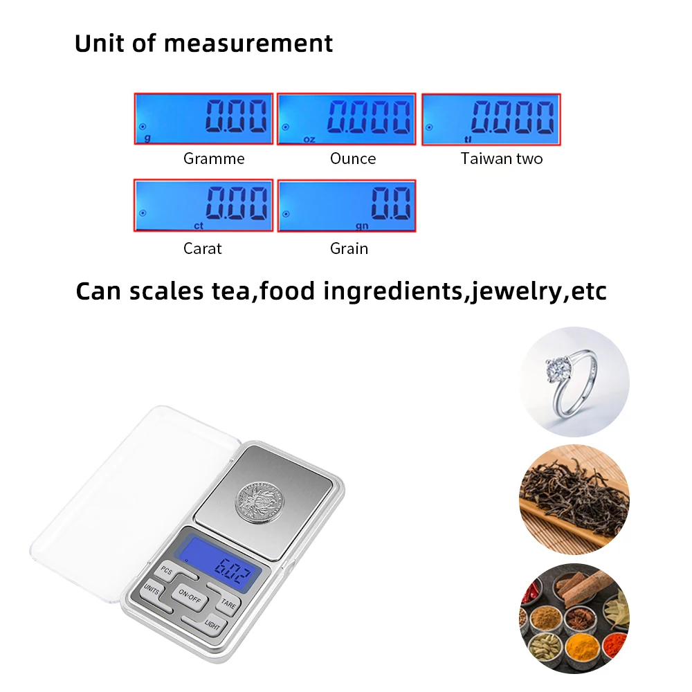 Компактные электронные кухонные весы карманные высокоточные цифровые для