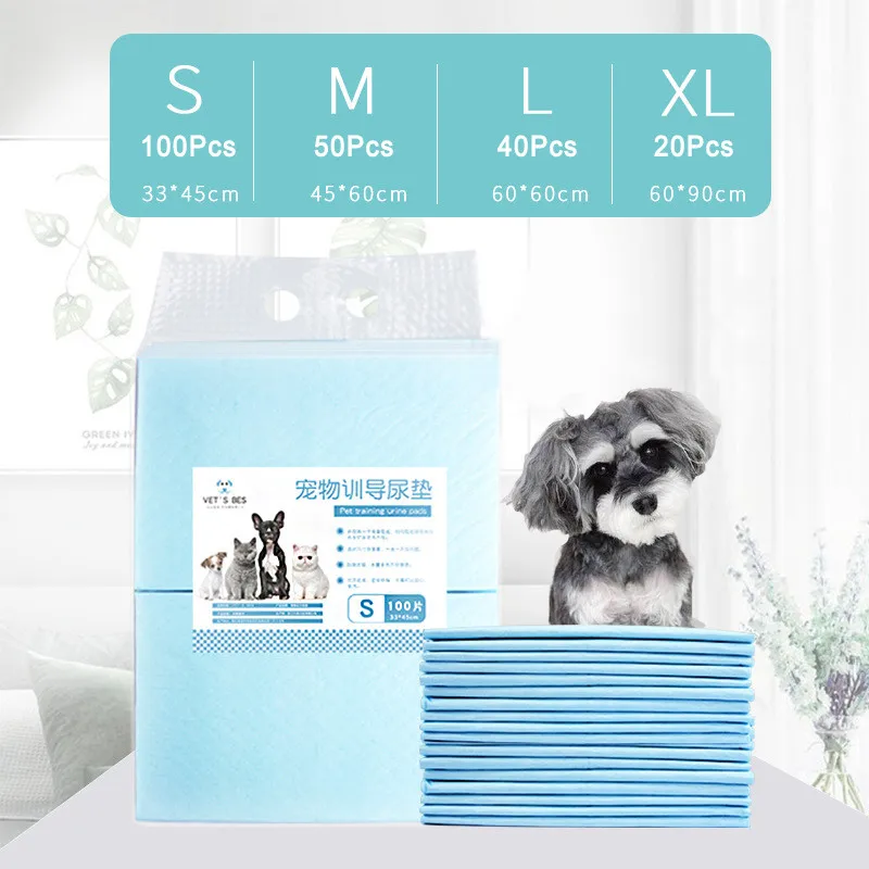 Оптовая продажа 100 шт. впитывающий подгузник для домашних животных дрессировка