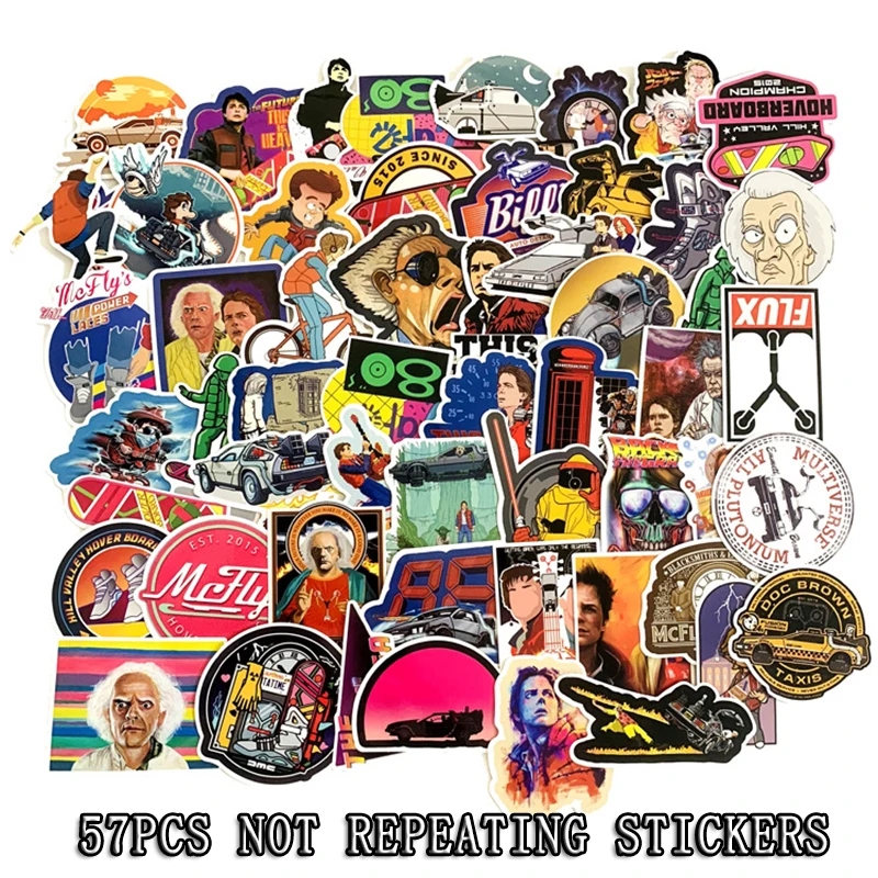 57pcs Новинка наклейка s классический модный стиль граффити наклейка s для мото автомобиля чемодана ноутбука мультфильм аниме скейтборд наклейка F3 - Цвет: 57pcs