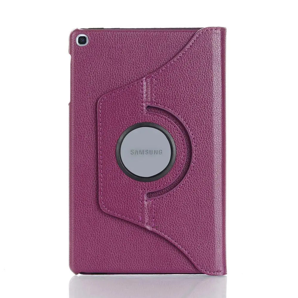 Purple Чехол для samsung Galaxy Tab A 8,0,, SM-T290, T295, T297, чехол с поворотом на 360, умный чехол из ПУ кожи для samsung Tab A 8,0, T290, чехол - Цвет: Purple