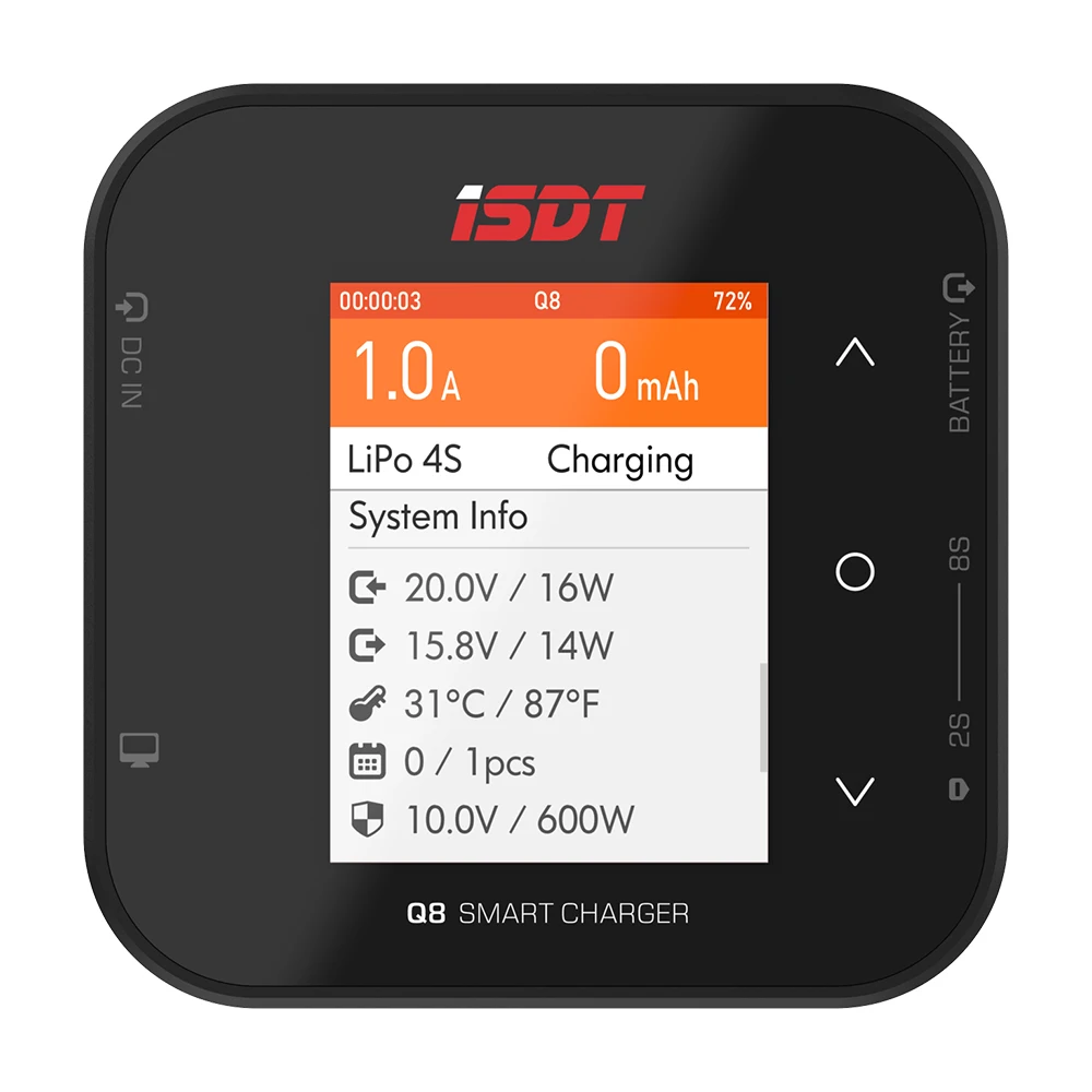 ISDT Q8 BattGo 500 Вт 20A зарядное устройство высокой мощности LANTIAN 400 460 блок питания Lipo