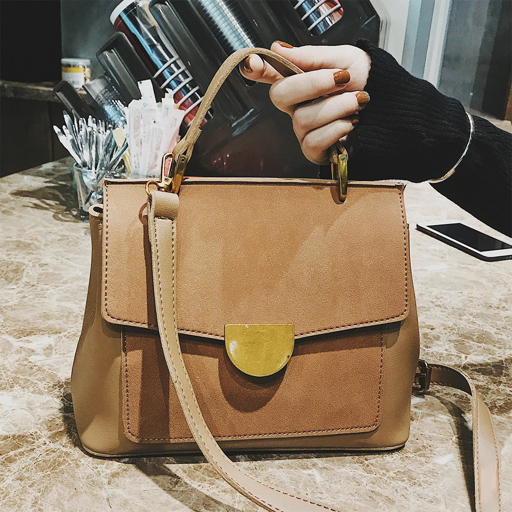 

Сумка на плечо для женщин, новинка 2020, трендовая роскошная дизайнерская кожаная винтажная ретро-сумка через плечо, модная простая сумка-мес...