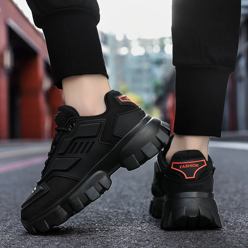 

2020 Autumn Green Platform Sneakers Couple Men Sports Shoes Chunky Mesh Streetwear Trending Sneakers Women zapatillas deportivas